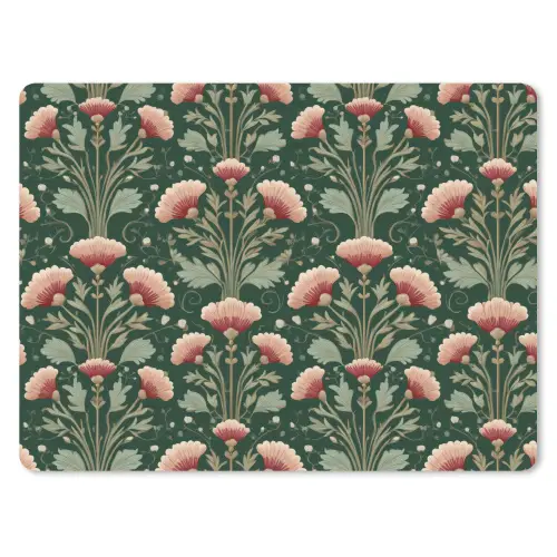 Patroon - Botanisch - Kleurrijk muismat rubber klein 262 -3d