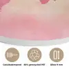 Wereldkaart - Roze - Vaag Akoestische PET Vilt - Rond klein -closeup_NL