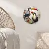 Toekan - Vogels - Bloemen - Jungle Wandcirkel kunststof plaat 5mm dik klein -sfeer5