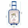 Prinses op gekleurde achtergrond met hartjes Kinderkoffer - Blauw klein -productfoto_formaten