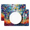 Boom - Kleurrijk - Bloemen - Kunst - Abstract Placemat vinyl groot -zzsfeer2_Kitchenyeah-website