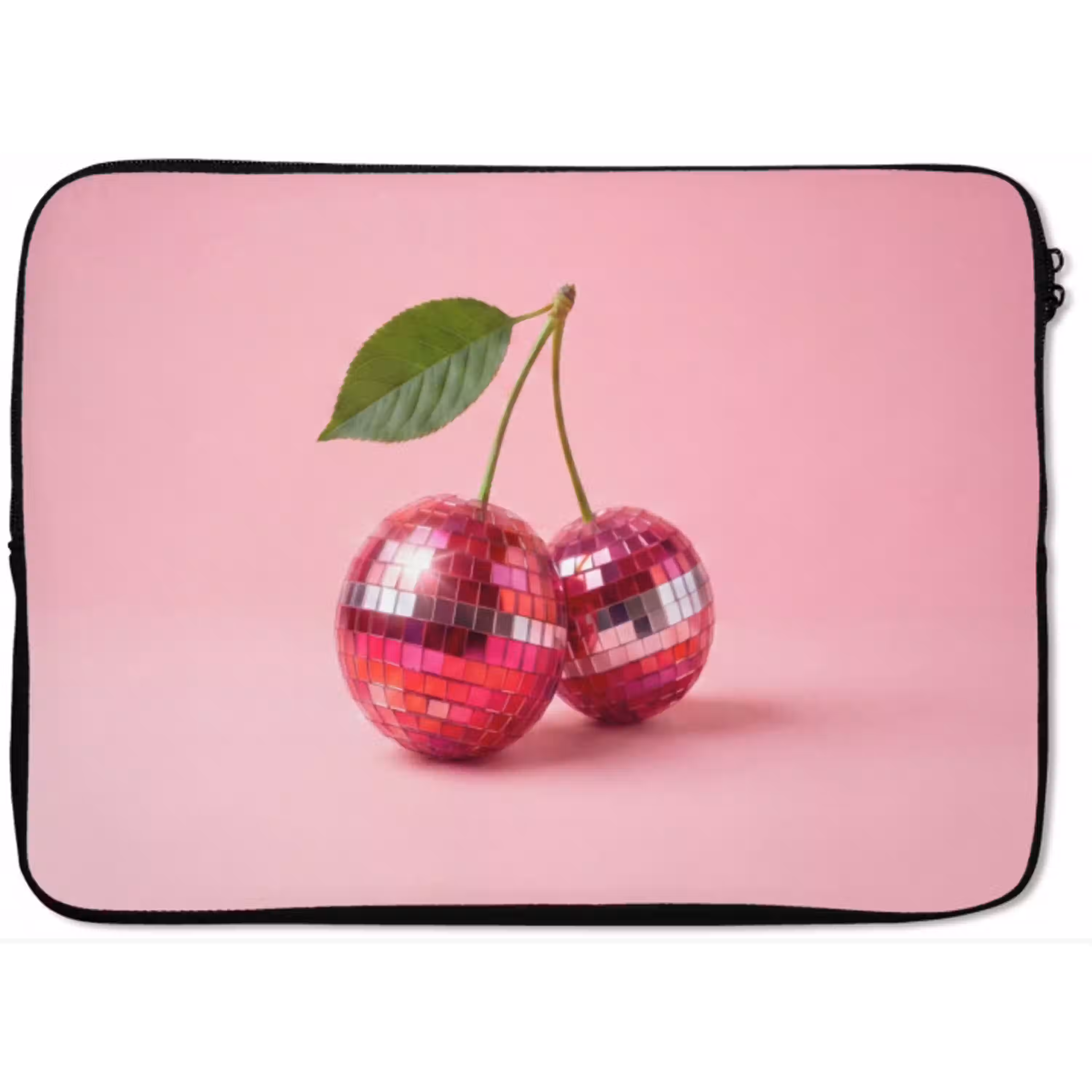 Disco - Kersen - Roze laptophoes neopreen klein -zkaufland3dotto