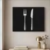 Bestek - Klassiek - Elegant Textielframe zwart klein -sfeer2