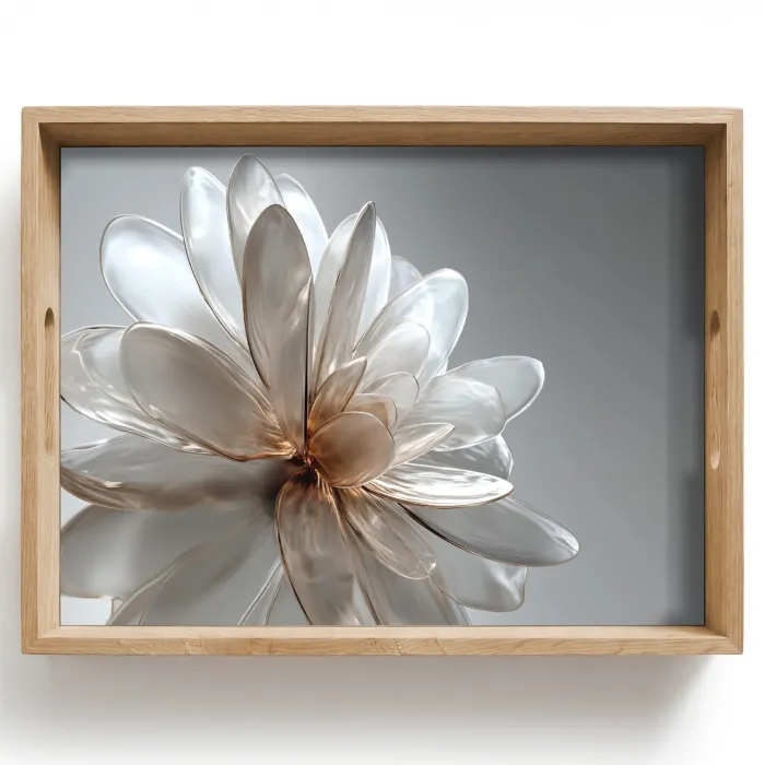 Bloem - Wit - Neutraal Dienblad Rechthoek middel -z3d_shopping