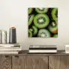 Kiwi - Fruit - Groen aluminium wit klein -sfeer1