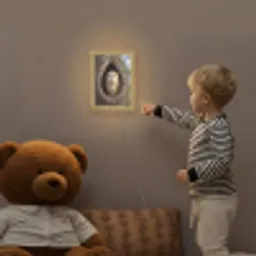 Kerkuil - Boom - Natuur - Bruin Light Box met kabel (Kinderlampje) klein -sfeer4a_kind