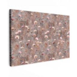 Bloemen - Wild - Pastel Tuinposter op houten frame 2 cm dik klein 845 -3d