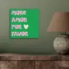 Amor - Valentijn - Groen - Tekst aluminium wit klein -sfeer2