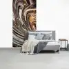 Marmerlook - Goud - Glitter - Luxe - Marmer - Wit fotobehang vinyl groot -slaapkamer