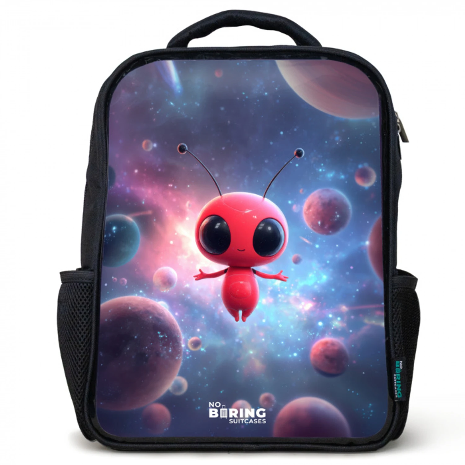 Rood Ruimtewezen in Kosmische Dans Rugzak - Zwart middel -3d