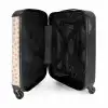 Zalmroze vlekken op crèmekleur NBS - Handbagage koffer - Kinderen Unisex middel -binnenkant
