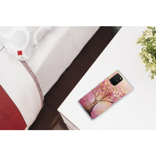 Boom - Roze - Goud - Modern Telefoonhoesje Samsung Galaxy S10 Lite klein -kamerS10Lite