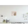 Veer - Minimalistisch - Roze textielposter latten blank klein -kinderkamer
