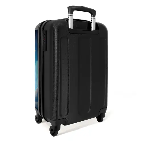 Geel monster op de maan NBS - Handbagage koffer - Kinderen Unisex middel -achterkant