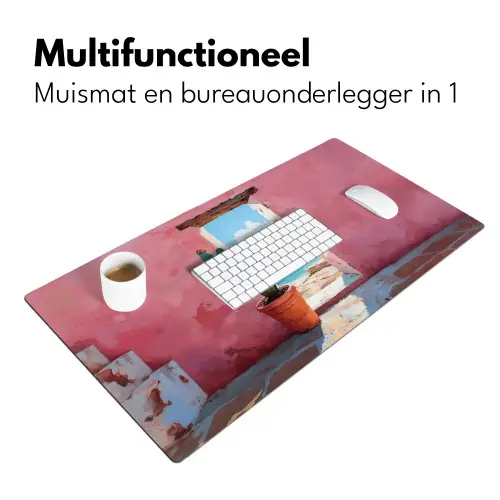 Zee - Roze - Cactus Muismat XXL klein -sfeer4