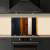 Hout - Planken - Donker - Warm keuken achterwand spatscherm klein -sfeer1