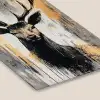 Abstract - Hert - Gewei - Goud fotolijst zwart zonder passe partout klein -zsfeer6
