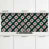 Groen - Roze - Retro - Sterren keuken achterwand 2 middel 871 -3d