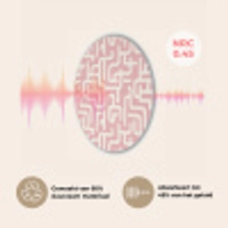 Doolhofpatroon - Roze - Wit - Abstract Akoestische PET Vilt - Rond klein 838 -USP_NL