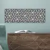 Design - Geometrie - Patroon - Zwart - Wit canvas 2cm klein 828 -sfeer4