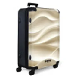 Lijnen - Golvend - Crème NBS - Large koffer - Volwassenen Unisex groot -product1