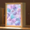 Schelpen - Paars - Blauw - Patroon Light Box met kabel klein -zzz_3d_website