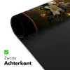 Glazen - Bloemen - Boeket - Kleuren Muismat XXL klein -sfeer2
