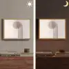 Minimalistisch - Cirkel - Lichtgrijs Light Box met batterij (Wandlamp) middel -sfeer3