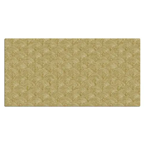 Waaier - Geometrisch - Groen Muismat XXL klein 681 -3d_leeg