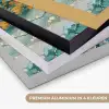 Boom - Modern - Verflook - Turquoise - Goud Textielframe zwart klein -USP_kleurenNL