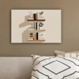 Plankjes - Boeken - Vaasjes - Planten canvas 2cm klein -sfeer3