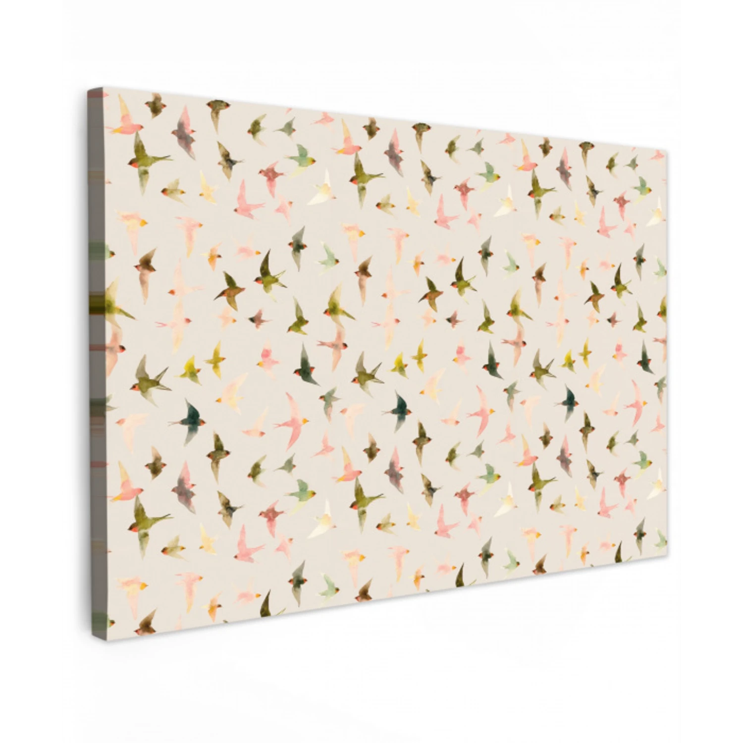 Vogels - Vliegen - Kleurrijk canvas 2cm klein 34 -z3d