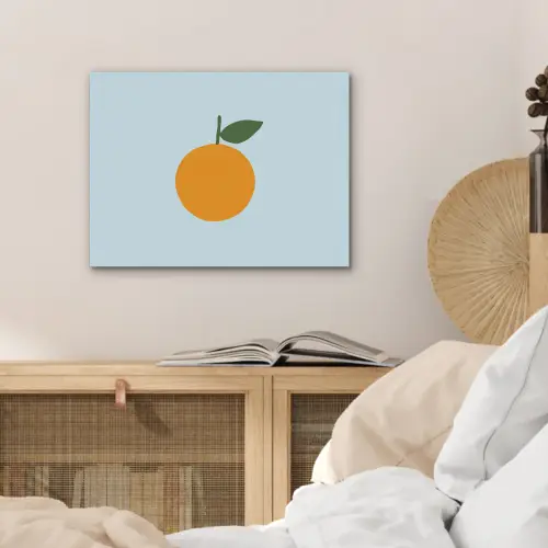 Fruit - Sinaasappel - Oranje PET vilt klein -sfeer3
