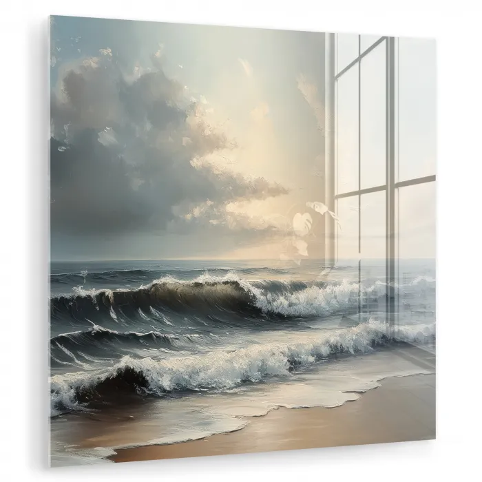 Strand - Zee - Zonsondergang plexiglas 5mm klein -zzzproduct_nieuw