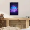 Gaming - Neon - Level Up - Quotes - Gamen plexiglas 5mm klein -sfeer4