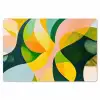 Abstract - Geel - Roze - Groen Placemat vinyl groot -zzsfeer1_Kitchenyeah-website