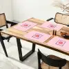Grl pwr - Roze - Kader Placemat vinyl groot -zzsfeer4_Kitchenyeah-website