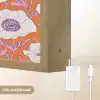 Bloemen - Grafisch - Oranje Light Box met batterij (Wandlamp) middel 907 -USP_websiteoplaadbaarNL