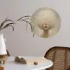 Dromerig - Beige - Paardenbloemzaadjes Wandcirkel behangsticker klein -sfeer3