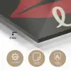 Lip - Rood - Quote plexiglas 5mm klein -sfeer2
