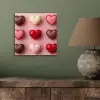 Macarons - Hartjes - Kleurrijk - Roze aluminium wit klein -sfeer2