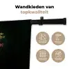 Bloemen - Vaas - Zwart Wandkleed katoen klein -sfeer2