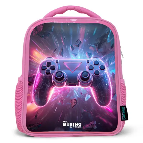 Game - Controller - Neon Kinderrugzak - Roze middel -3d