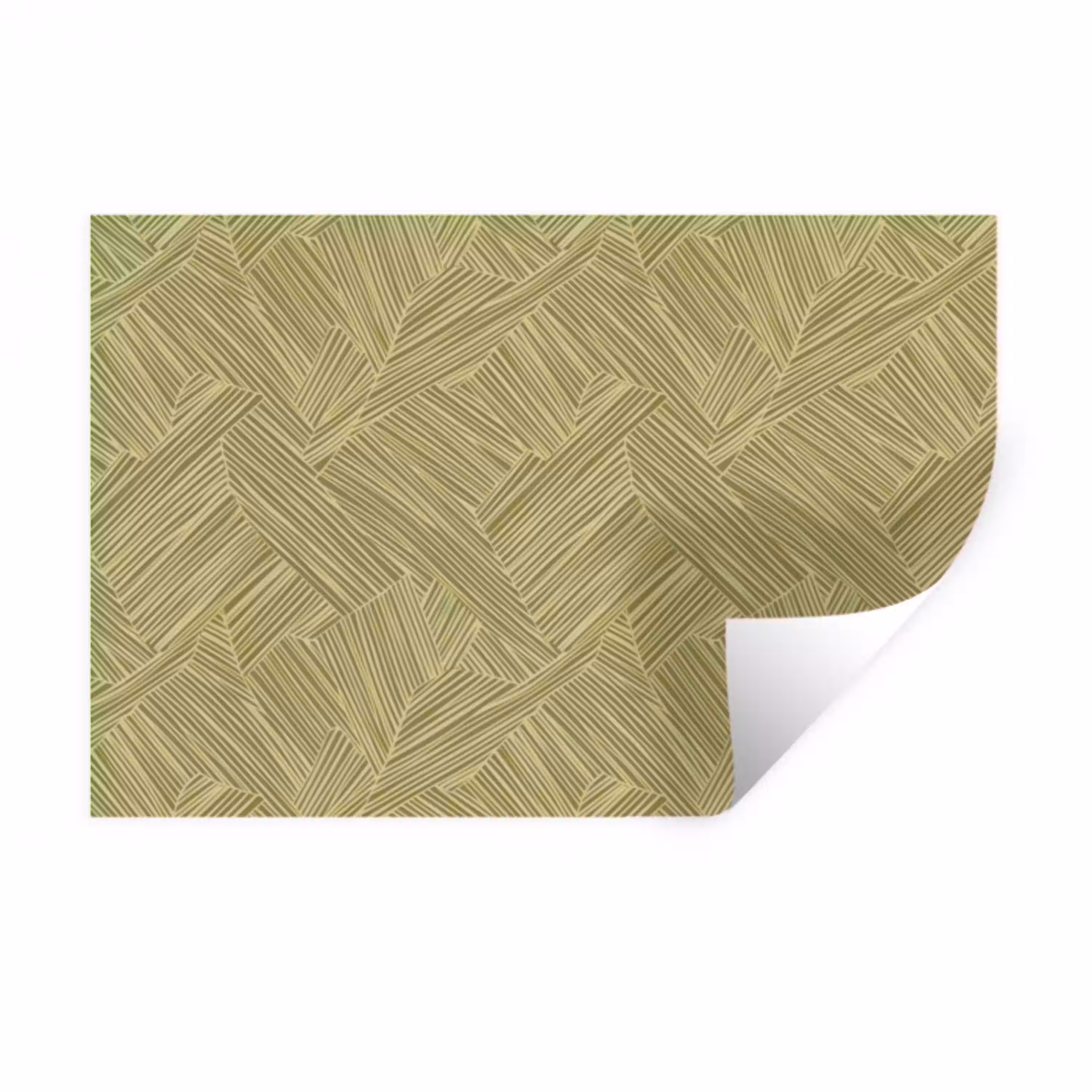Abstract - Modern - Groen Muursticker klein 286 -3d