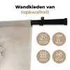 Paardenbloem - Minimalistisch - Wit Wandkleed katoen klein -sfeer2