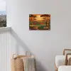 Landschap - Afrikaans - Zon tuinposter los doek klein -sfeer8
