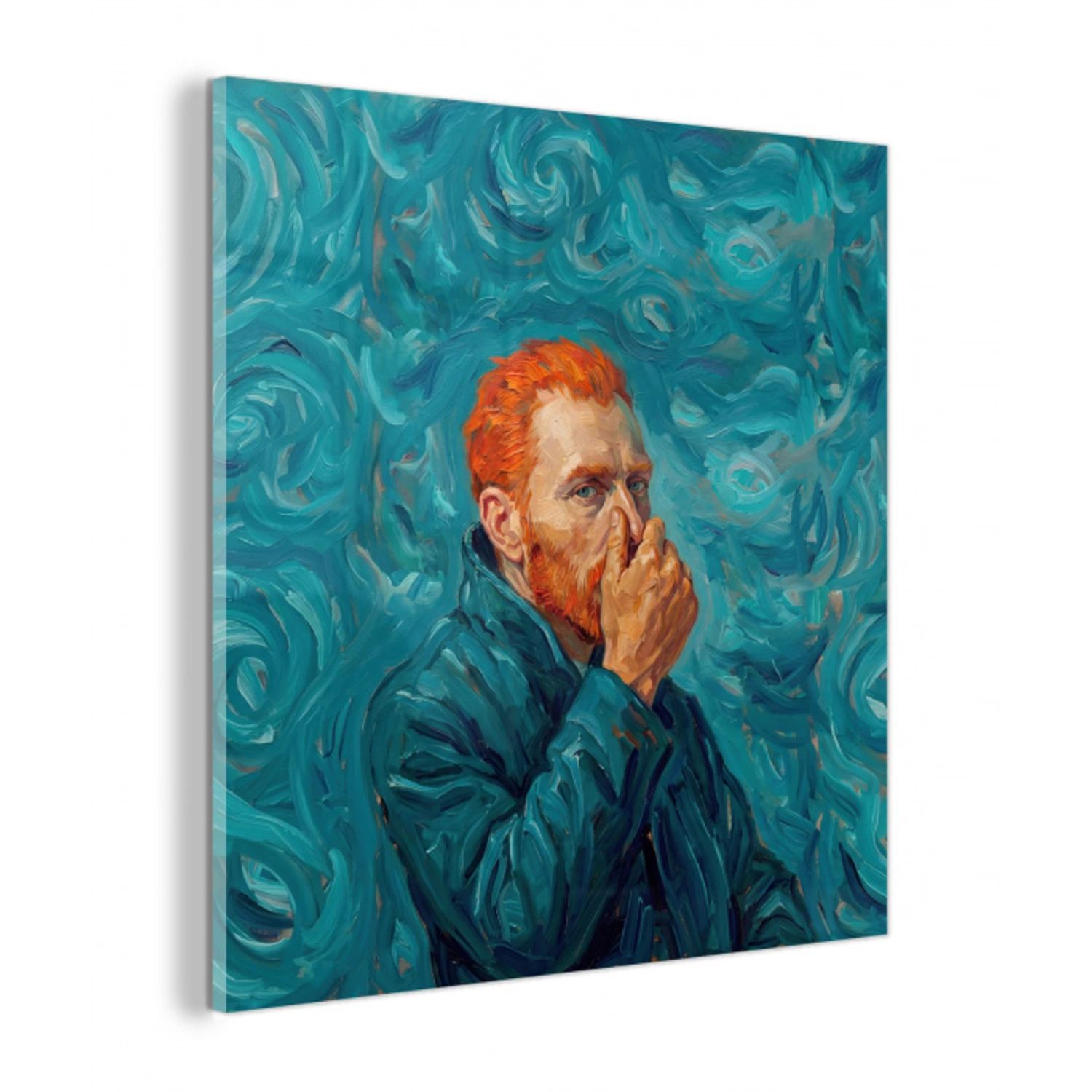 Portret - Klassiek - Blauw plexiglas 5mm klein -z3d