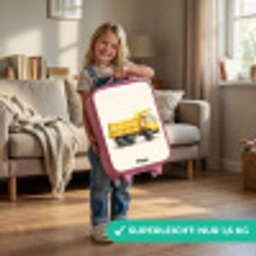 Kiepwagen - Getekend - Geel Kinderkoffer - Roze klein -sfeer2_DE