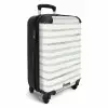 Grijze aquarelstrepen op wit NBS - Handbagage koffer - Kinderen Unisex middel -productfoto_3d