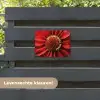 Close up - Bloem - Quote - Rood tuinposter los doek klein -sfeer3